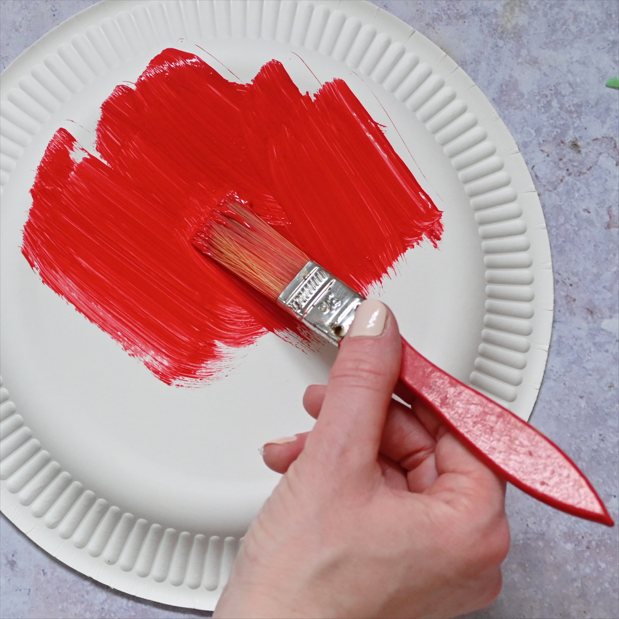 Paint your plate red