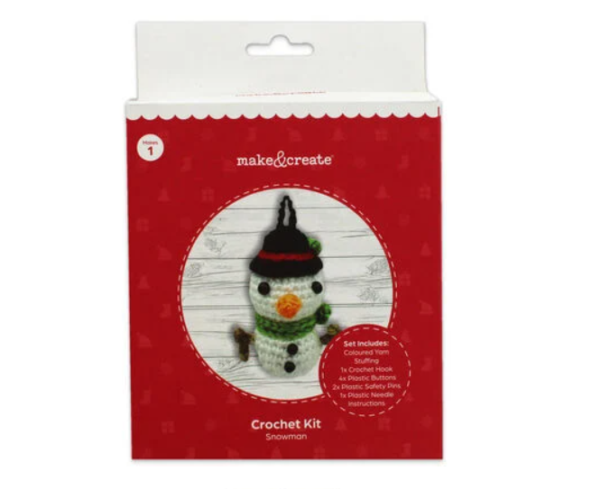 Crochet Craft Kit Snowman