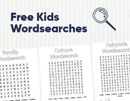 Free Kids Wordsearches