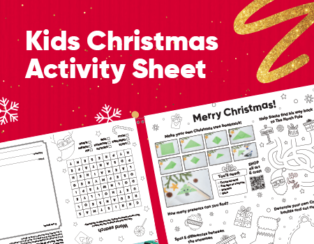 Kids Christmas Activity Sheet