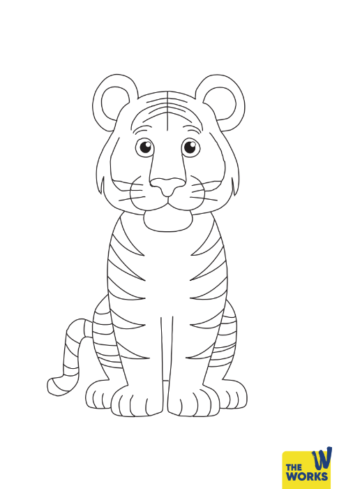 Tiger Colouring Sheet