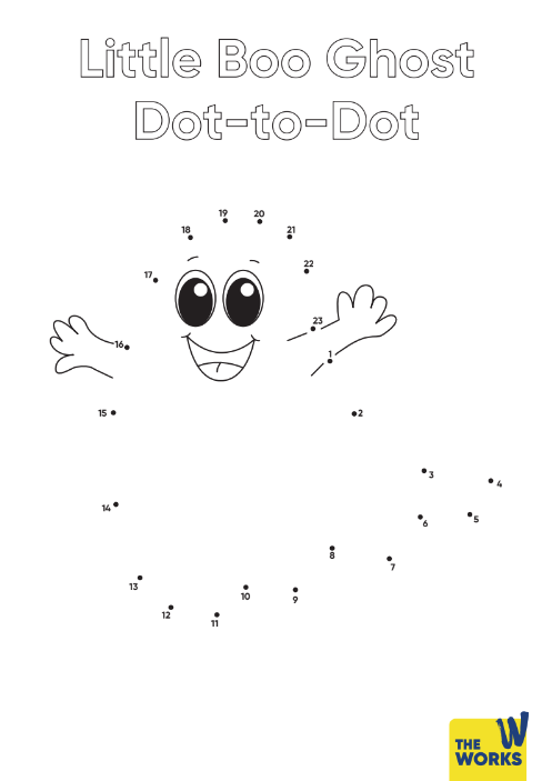 Little Boo Ghost Dot To Dot