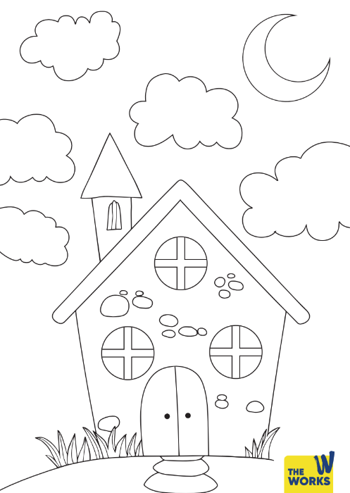 Mystery Manor Colouring Sheet