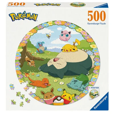 Pokemon Circular Jigsaw Puzzle