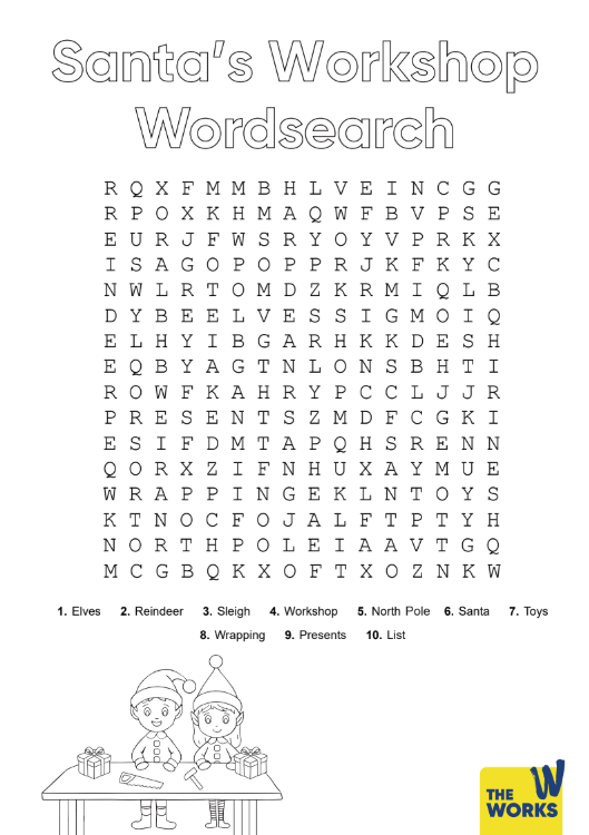 Christmas Words Wordsearch