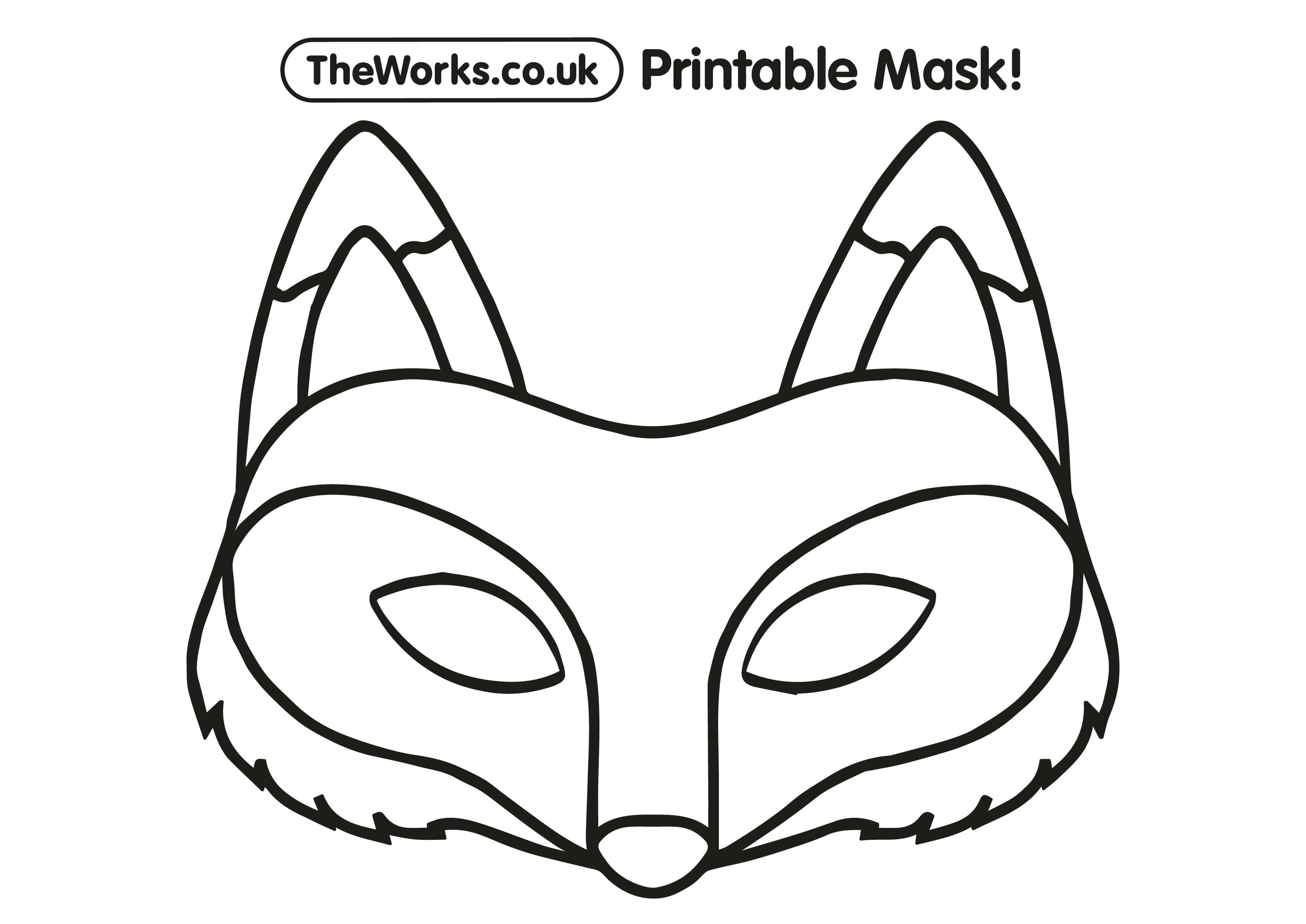 printable animal mask