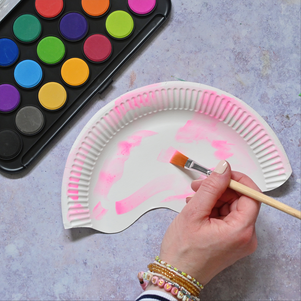 Paint your paper plate