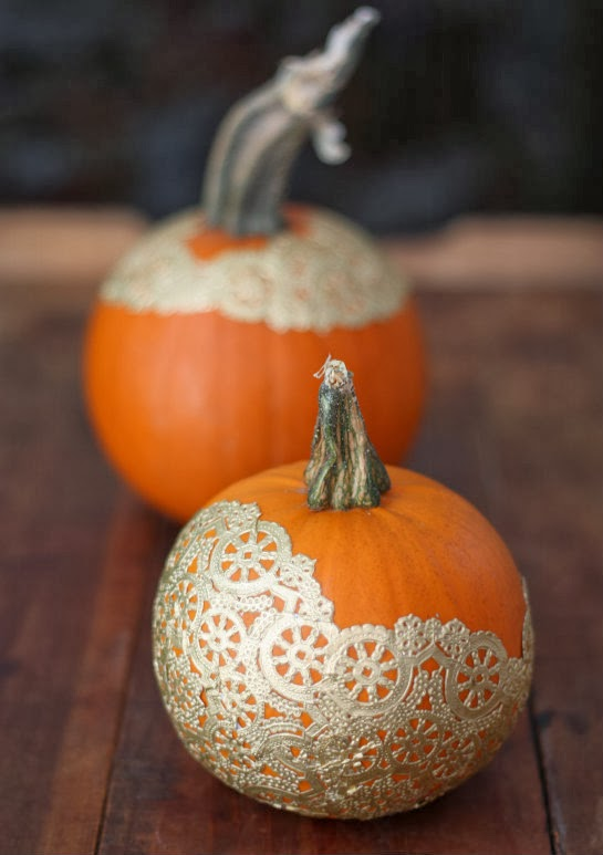 Doily Pumpkins