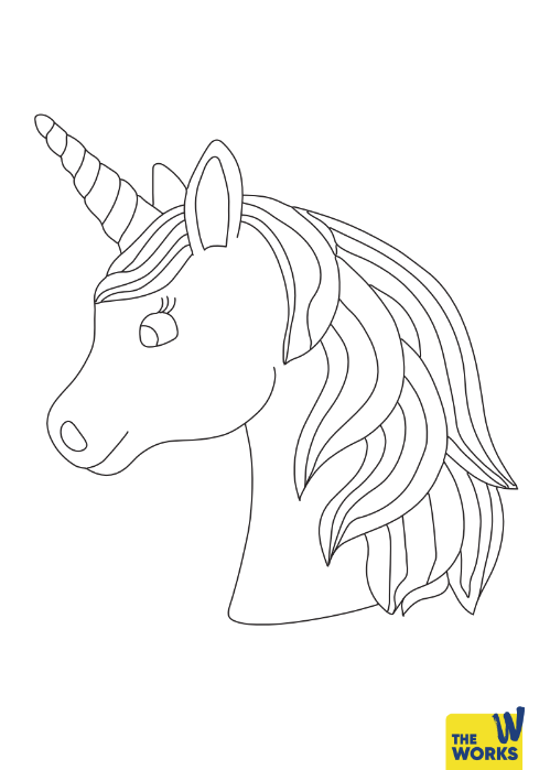 Unicorn Colouring Sheet