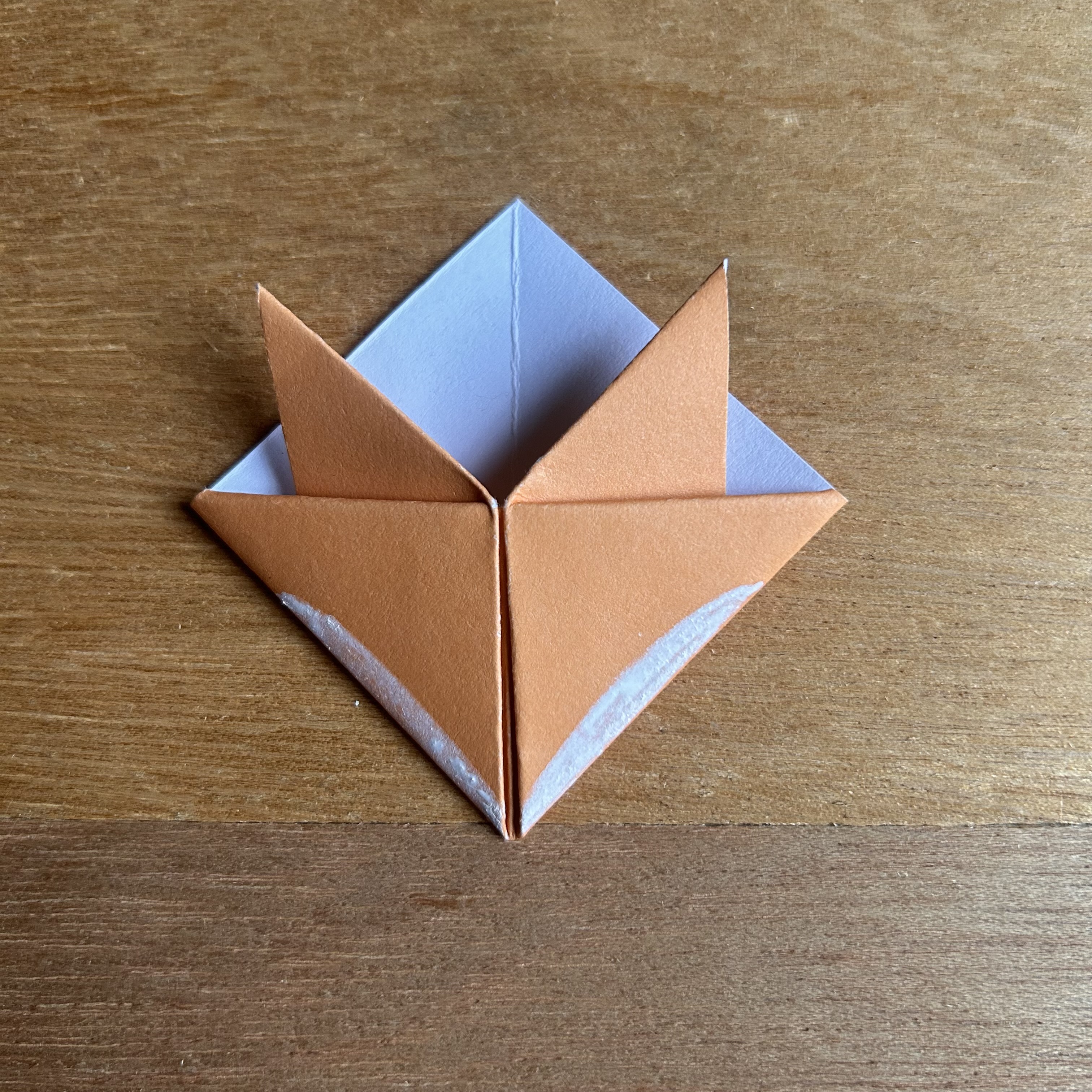 Easy Origami Fox Step 11b