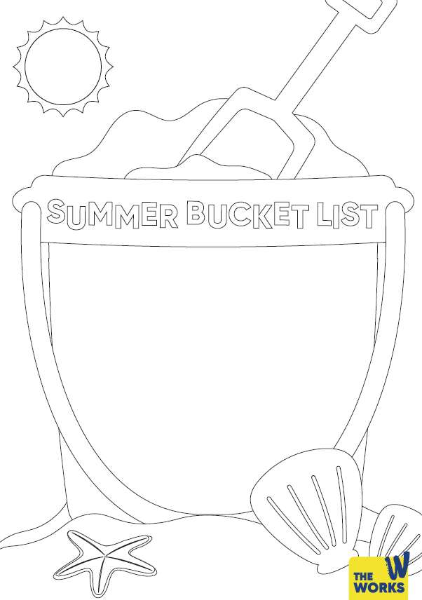 Summer Bucket List Activity Sheet For Kids