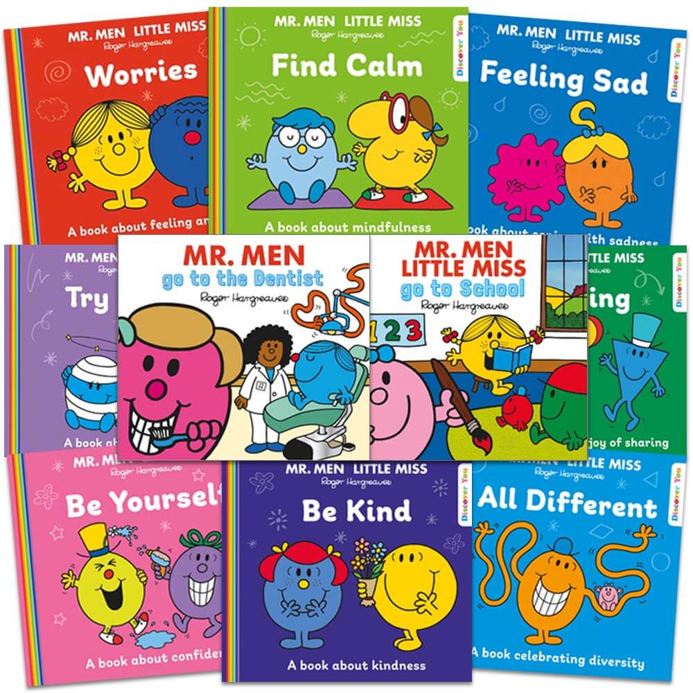 Mr. Men, Little Miss: 10 Kids Picture Book Bundle - 10 for £10 Picture Books - Children's Book Collections (Paperback Bundle)