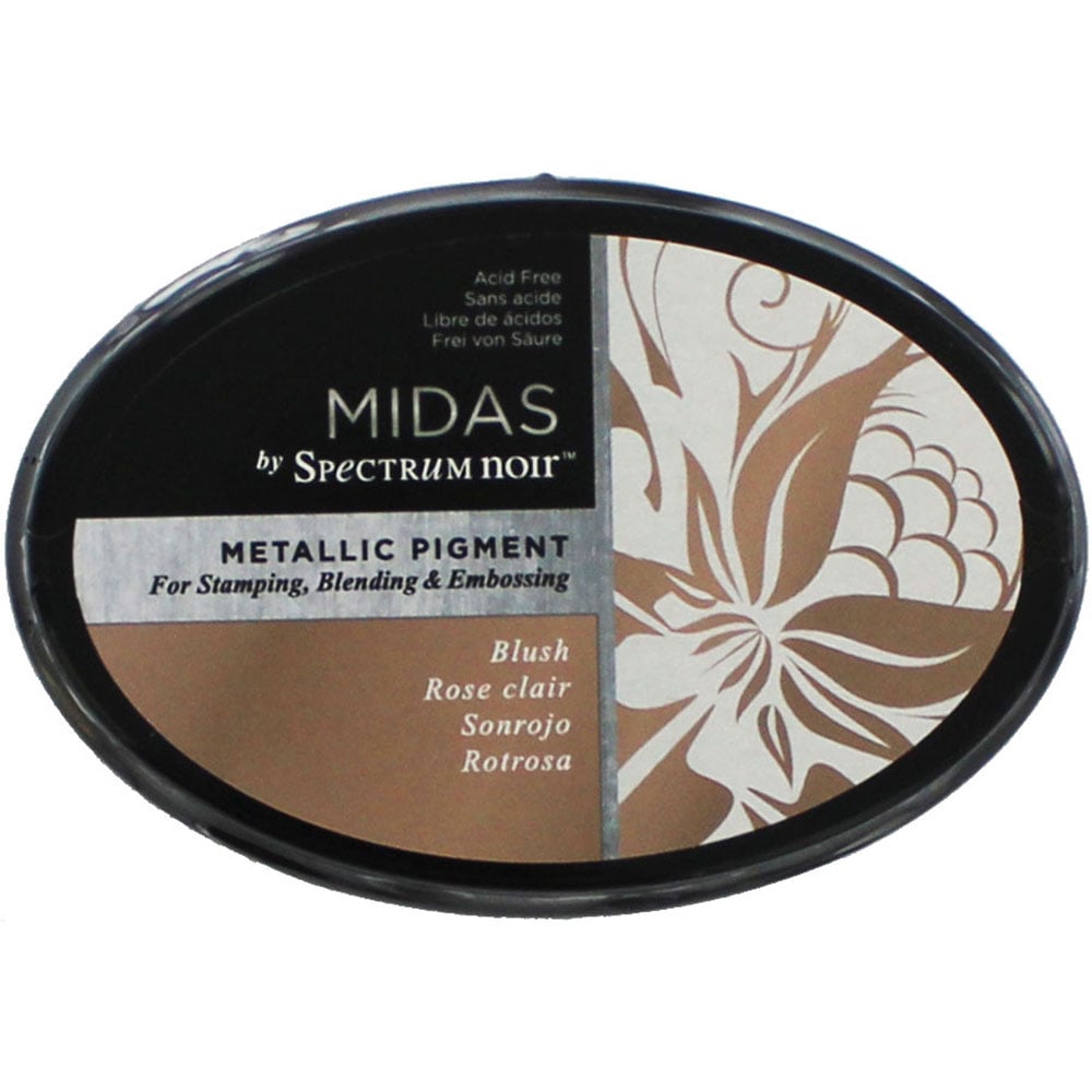 Midas By Spectrum Noir Metallic Pigment Inkpad - Blush