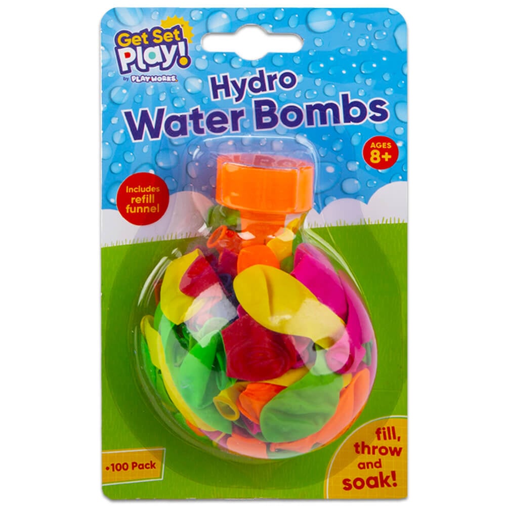 Water Bombs - Pack Of 100 - PlayWorks - Water Ballons - Outdoor Games - For Kids & Adults - Garden Games