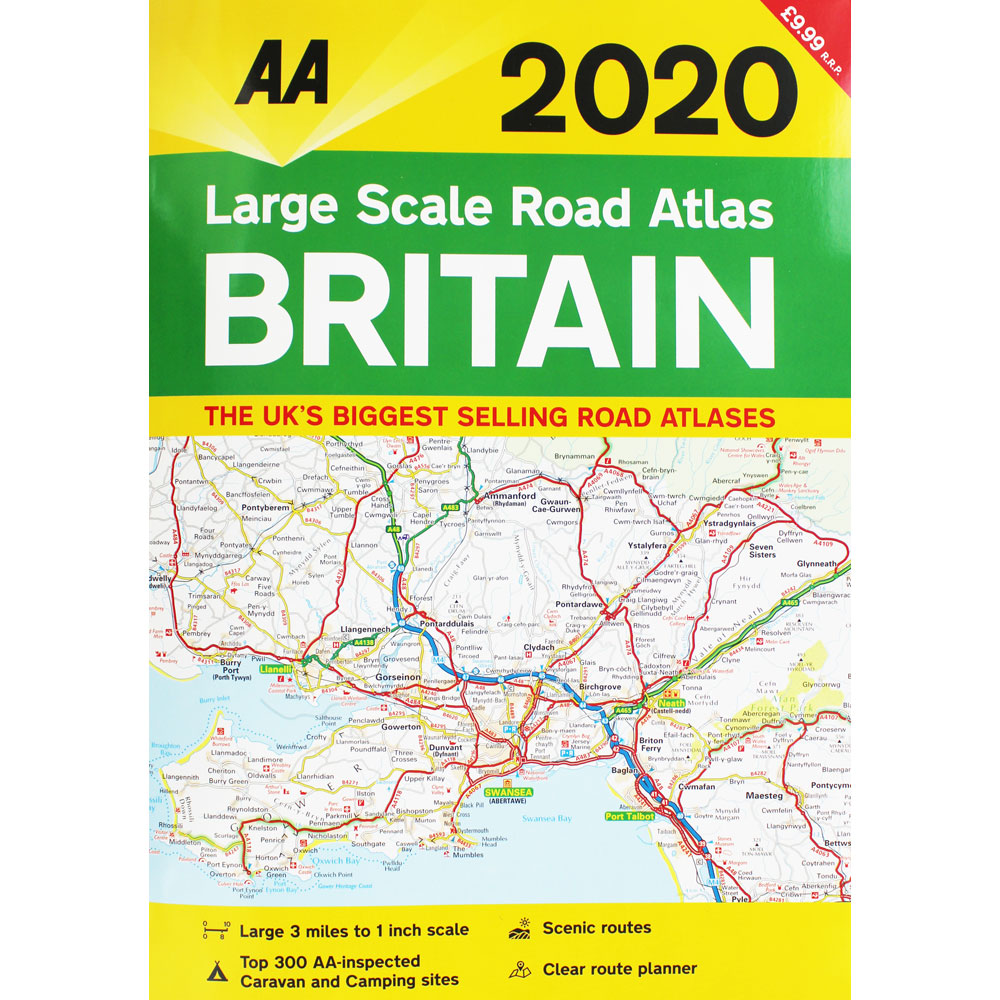 AA Large Scale Road Atlas Britain 2020 (Paperback), Non Fiction Books