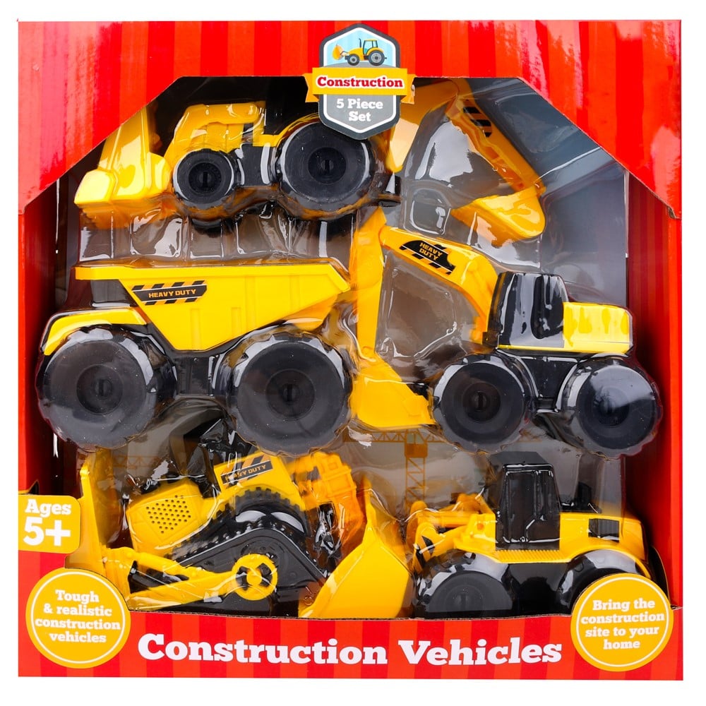 5-Piece Construction Vehicles Set