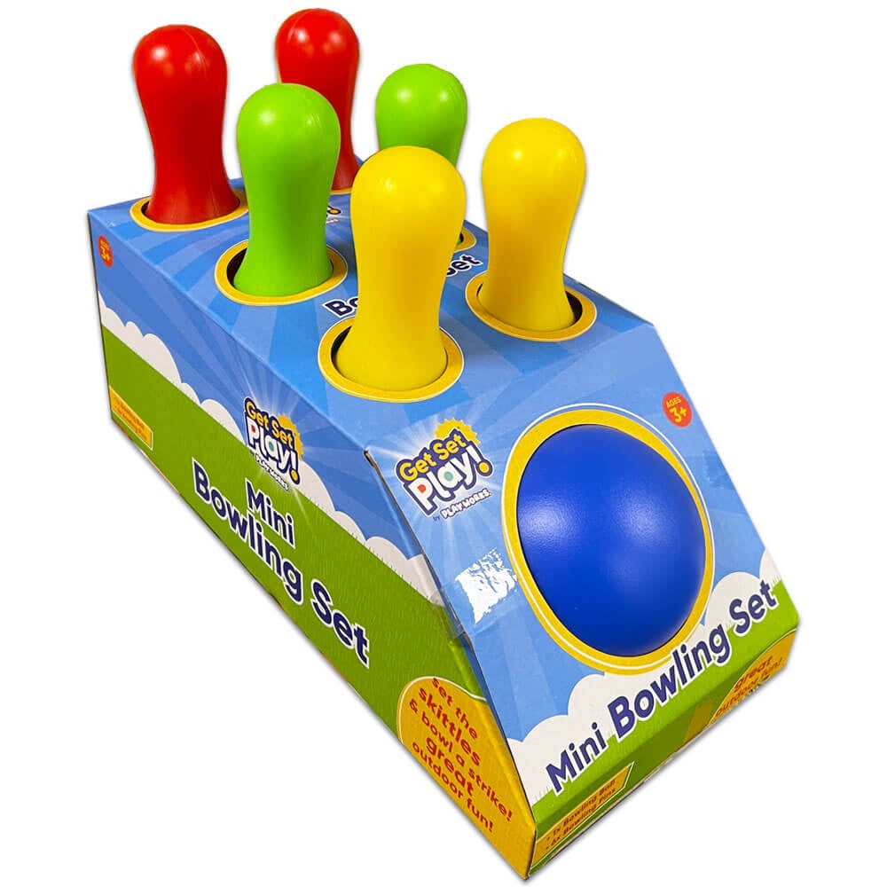 Mini Bowling Set - 7 Piece Set - Small - PlayWorks - Bowling Set - Outdoor Games - For Kids - Sports Toys