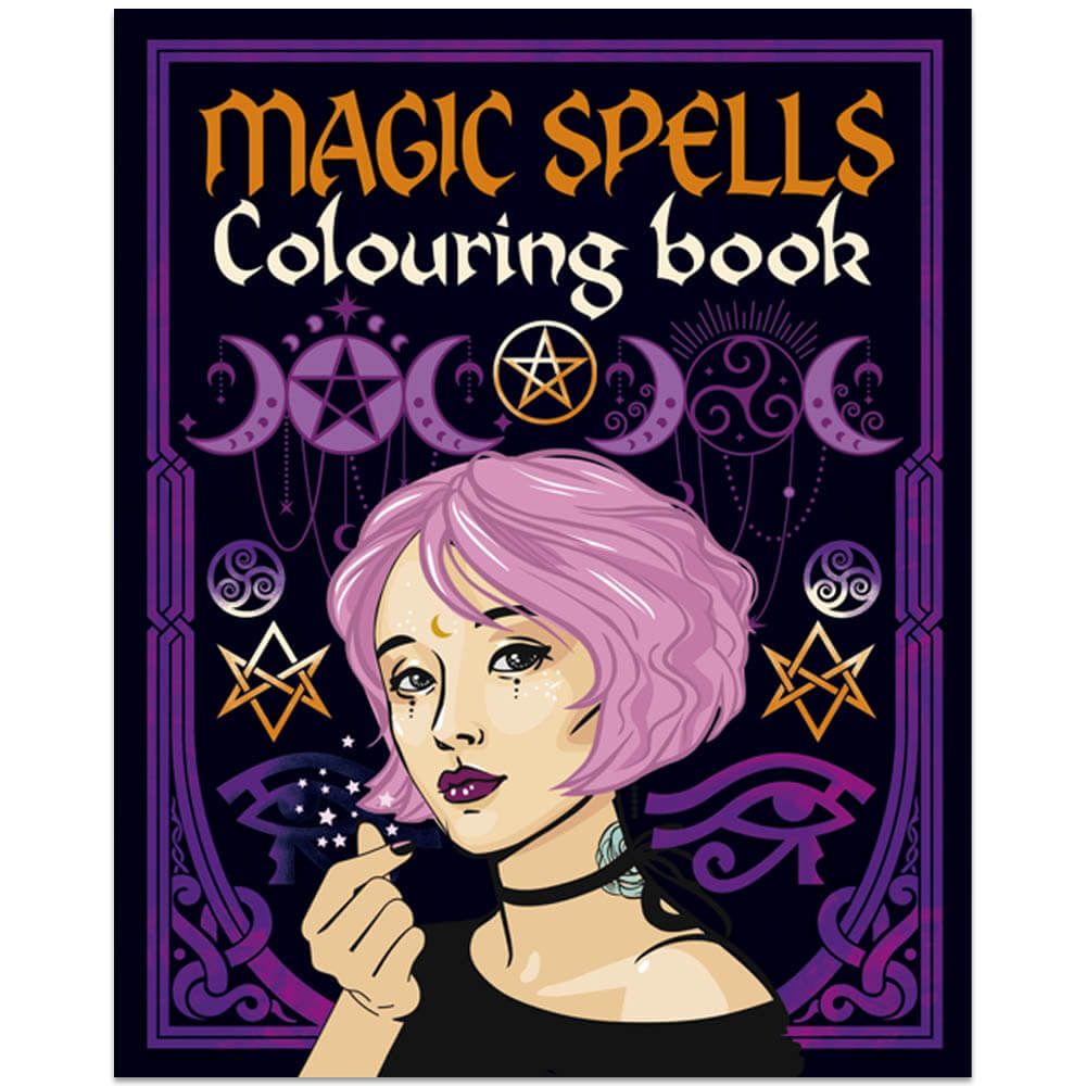 Magic Spells Colouring Book by Tansy Willow - Adult Colouring Books (Paperback)