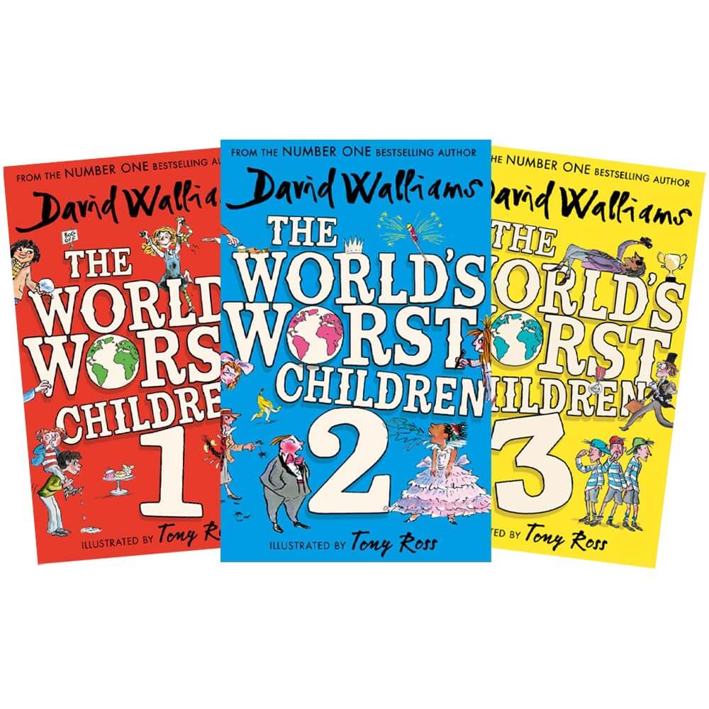 David Walliams: The Worlds Worst Children Books 1-3 - David Walliams - Children's Fiction Books (Book Bundle)