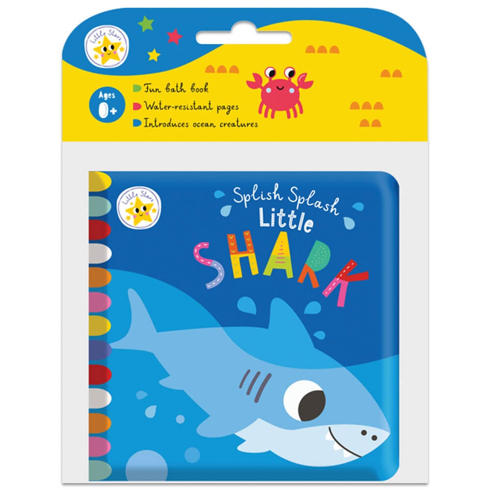 Splish Splash Little Shark: Bath Book - Interactive Books (Board Book)