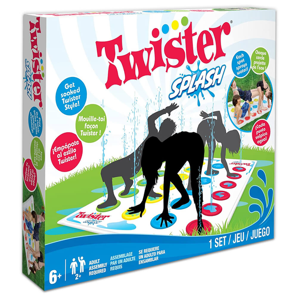 Twister Splash - 2 Piece Set - Hasbro - Family Fun - Outdoor Games - 2+ Players - For Kids & Adults - Garden Games