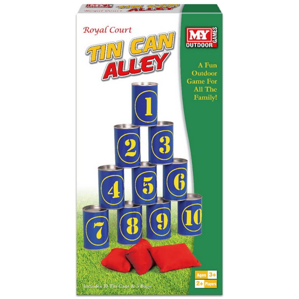 Tin Can Alley Game - 13 Piece Set - M.Y Outdoor Sports - Family Games - Indoor & Outdoor Games - For Kid & Adults - Garden Games