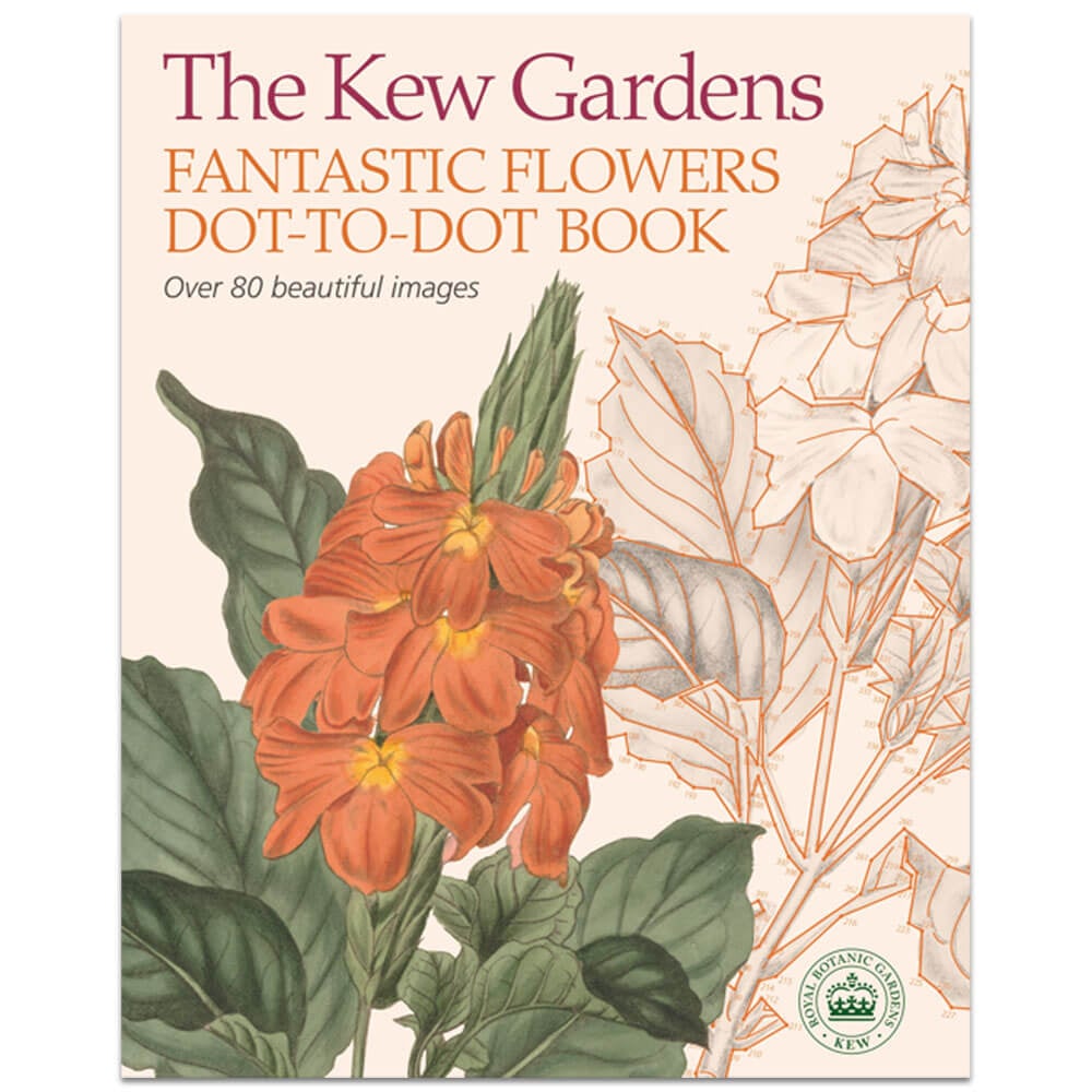 The Kew Gardens Fantastic Flowers Dot-to-Dot Book by David Woodroffe - Art Books (Paperback)