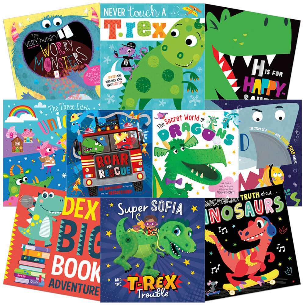 Dino and Friends: 10 Kids Picture Book Bundle