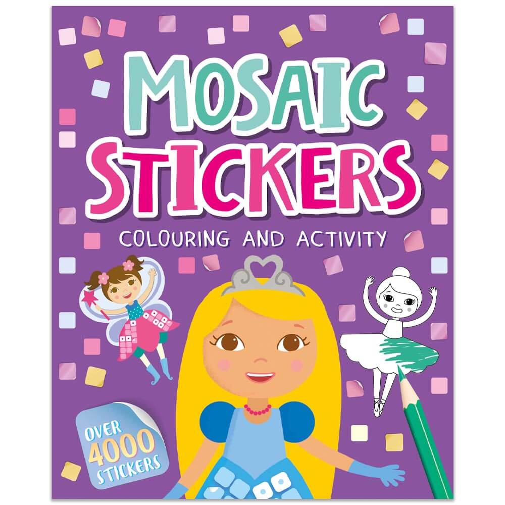 Mosaic Stickers Bumper Colouring And Activity Book - Kids Activity Books - (Paperback)