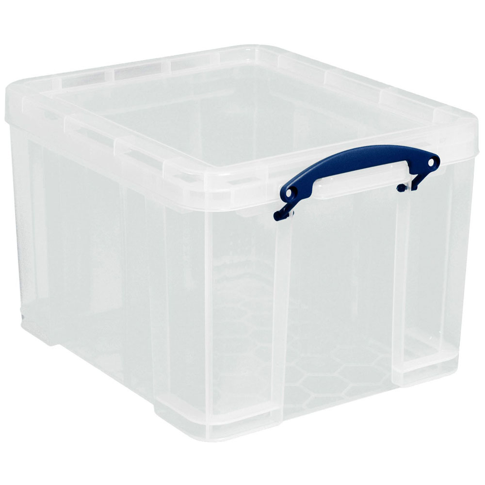 Really Useful 35 Litre Clear Plastic Storage Box