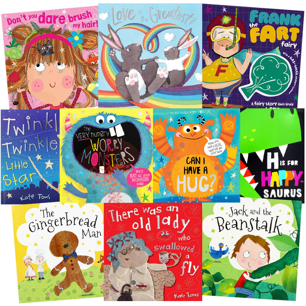 Happy Stories: 10 Kids Picture Books Bundle (Book Collection), Books